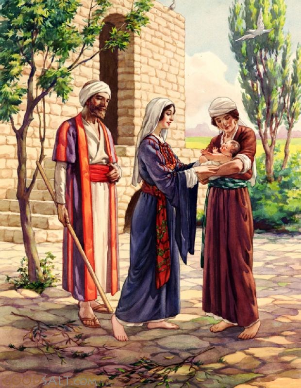 Boaz, Ruth, Naomi, and Obed